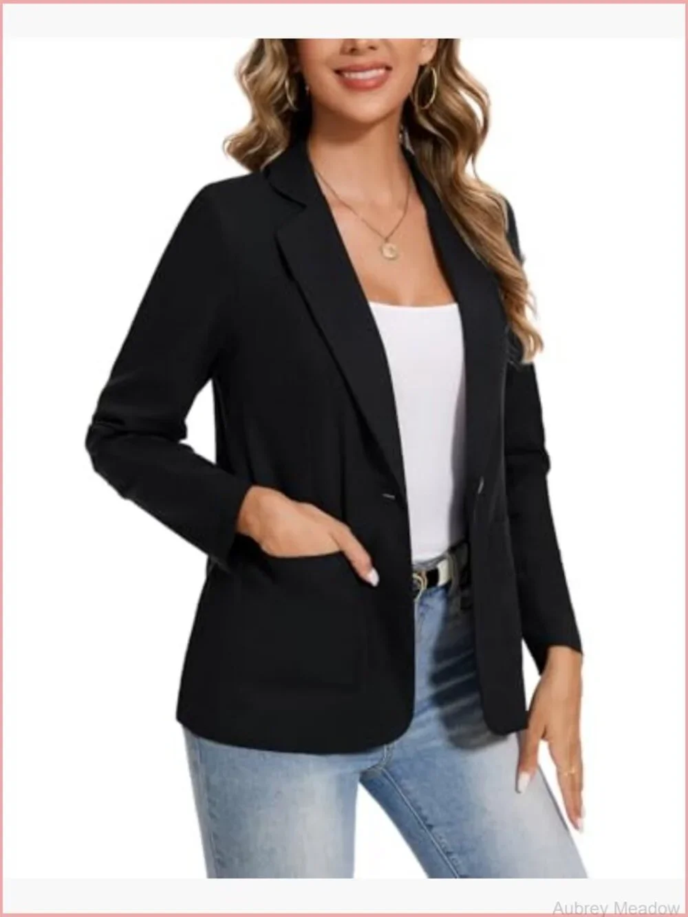 Linen Cotton Blazer Casual Long Sleeve Lightweight Spring Summer Jacket with